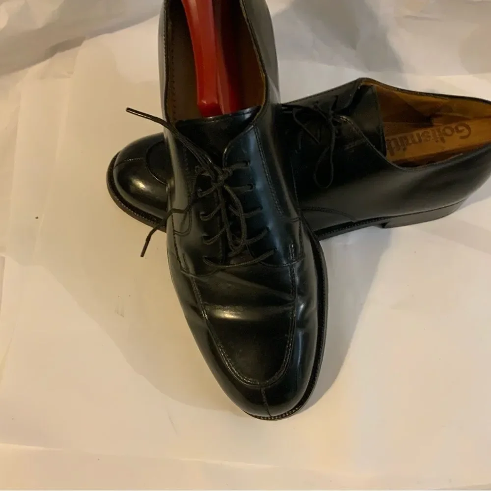- Cole Haan Black Leather Cap Toe Derby Oxford Mens 9 D Dress Casual L…